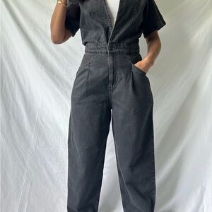Free people denim jumpsuit